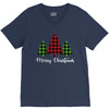 lumberjack tree merry christmas V-Neck Tee