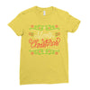 merry christmas Ladies Fitted T-Shirt