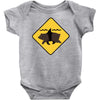 bear shark Baby Bodysuit
