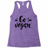go vegan 2 Racerback Tank