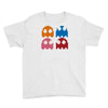 cool retro 80s pacman ghosts video games Youth Tee