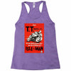 vintage tt race poster, ideal gift or birthday present Racerback Tank