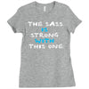 the sass is strong with this one Ladies Fitted T-Shirt