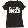 minds should never be closed Ladies Fitted T-Shirt