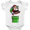 santa jumps Baby Onesie