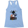 who loves husky Racerback Tank