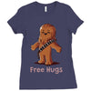 hug a wookiee Ladies Fitted T-Shirt