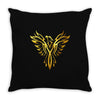 Phoenix Tribal Bird Throw Pillow