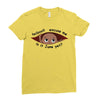 June Peeking Out Baby Boy Ladies Fitted T-Shirt