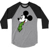 mickey puke 3/4 Sleeve Shirt