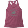 my tent or yours Racerback Tank