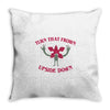 turn that frown upside down Throw Pillow