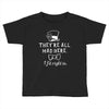 They're All Mad Here. I fit right in Toddler T-shirt