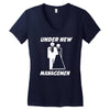 under new management funny Women's V-Neck T-Shirt