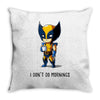 i don't do mornings Throw Pillow