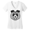 panda Women's V-Neck T-Shirt