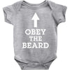 obey the beard funny Baby Bodysuit
