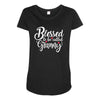 Blessed to be Called Granny Maternity Scoop Neck T-shirt