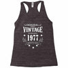 original parts vintage established 1977 perfectly aged Racerback Tank