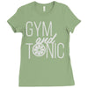 gym and tonic Ladies Fitted T-Shirt