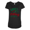 Daddy Hiking Buddy Mountains Maternity Scoop Neck T-shirt