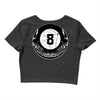 8ball skull Crop Top