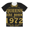 queens are born in 1972 All Over Women's T-shirt