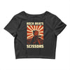 rock beat scissors Crop Top