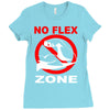 no flex zone arm gym workout Ladies Fitted T-Shirt