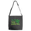my 1st saint paddyday Adjustable Strap Totes