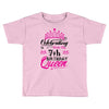 Celebrating With the 7th Birthday Queen Toddler T-shirt