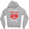i steal heart valentin day Zipper Hoodie