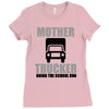 mother trucker doing the school run Ladies Fitted T-Shirt