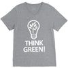 think green V-Neck Tee