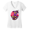 gugu rider Women's V-Neck T-Shirt
