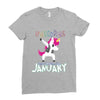 january  born unicorns Ladies Fitted T-Shirt
