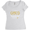 I Wear Gold For My Hero In Haven Women's Triblend Scoop T-shirt