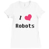 i love robots Ladies Fitted T-Shirt
