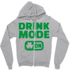 drink mode on (2) Zipper Hoodie