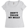 don't touch my bella Women's Triblend Scoop T-shirt