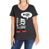 blow me Ladies Curvy T-Shirt