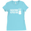 vacation alpaca bag animal Ladies Fitted T-Shirt