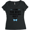 I Am The Best Father's Day Gift Ever Boy Women's Triblend Scoop T-shirt