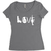 love  funny weapons retro war urban art guns knife cool peace Women's Triblend Scoop T-shirt