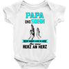 papa und sohn Baby Onesie