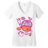 donut ghost baking Women's V-Neck T-Shirt