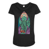 cthulhu's church Maternity Scoop Neck T-shirt