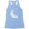 deer antler with buck forest Racerback Tank