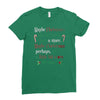 maybe christmas Ladies Fitted T-Shirt