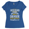 grumpy old crane operator Women's Triblend Scoop T-shirt